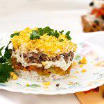 Рецепт Салат из куриной печени и риса