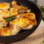 Рецепт Запеченные куриные бедрышки с лимоном и розмарином