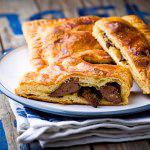 Рецепт Слойки с куриной печенью на завтрак