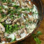 Рецепт Жареные грибы с пряностями в сметане