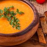 Рецепт Пряный суп из моркови и чечевицы