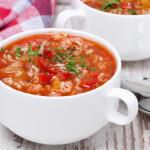 Рецепт Томатный суп с рисом