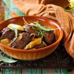 Рецепт Жареная куриная печень с яблоками