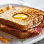 Рецепт Сэндвич “Яйцо в норке”