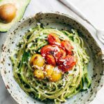 Рецепт Паста с авокадо и помидорами черри