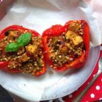 Рецепт Фаршированные перцы вегетарианские с гречкой и тофу