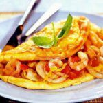 Рецепт Омлет с морепродуктами в мультиварке Редмонд