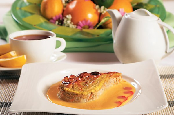 Творожная запеканка с хурмой ~ Домашние рецепты