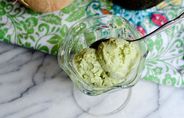 Йогуртовое мороженое с авокадо и огурцом ~ Домашние рецепты