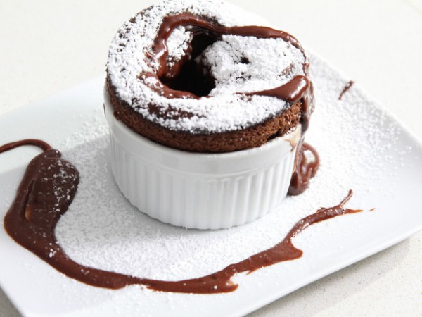 Шоколадное суфле с хурмой ~ Домашние рецепты