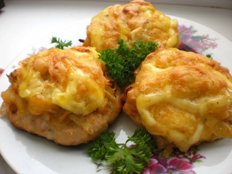 Стожки из фарша под шубой с грибами ~ Домашние рецепты
